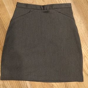 Skirt, Mini, Gray with Stretch
